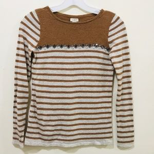 J Crew Womens Sweater Size XXS XS Brown Pullover